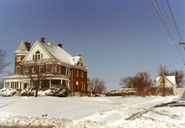 The Castle house at 518 West Jackson Street in St Marys, Ohio. Circa 1982. This house was owned and occupied by my great-grandfather John W. Kleinhenz and family from 1926-1944.