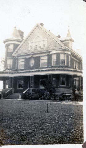 The Castle house at 518 West Jackson Street in St Marys, Ohio. Undated. This house was owned and occupied by my great-grandfather John W. Kleinhenz and family from 1926-1944.  I believe this photo to be the oldest one of the photos in my collection.